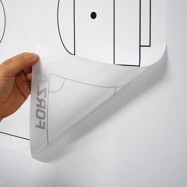 Buy Dry Erase Electrostatic Whiteboard Sheet With Printing Pattern at wholesale prices