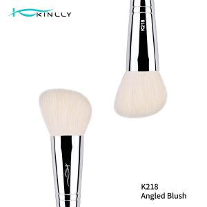 Copper Ferrule Angled Goat Makeup Brush For Cheek