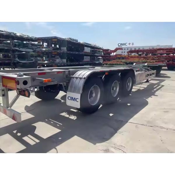 Steel Iron 20ft 40ft 50ft 53ft 2 3 4 5 Axles Frame Shipping Container Chassis Skeleton Semi Trailer