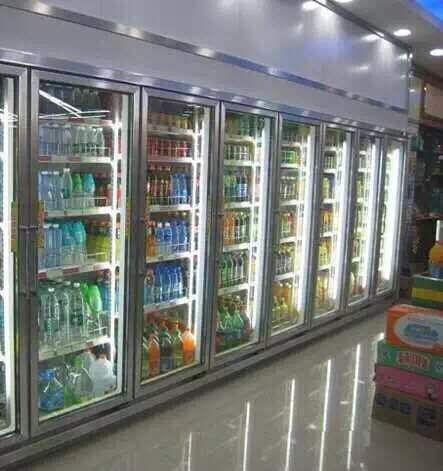 400L Commercial Beverage Cooler / Drink Refrigerator Glass Door Single