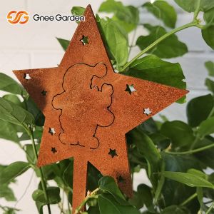 CE Large Art Craft Corten Steel metal Rusty Garden Ornaments Customizable Size