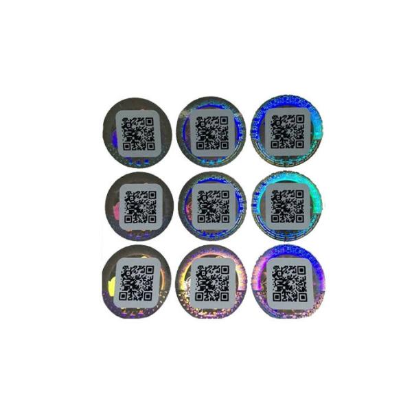 ID Card Moisture Proof Holographic Foil Stickers , 3D Holographic Stickers