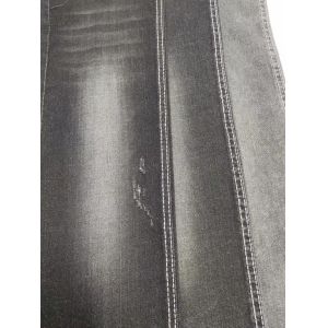 Style Twill BLACK/WHITE High Stretch 72%Cotton Denim Fabric With 180cm Full