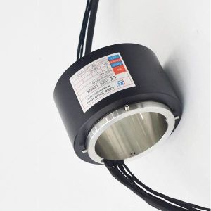 Turntable 80mm Through Bore Rotary Joint Black Aluminium Housing