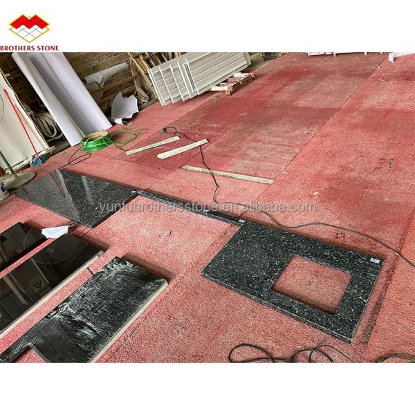 Modern Blue Granite Stone Slabs Prices for Natural Blue Pearl Countertop Renovation