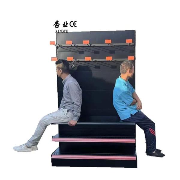 Factory Custom size color convenience store black rak display store shelf