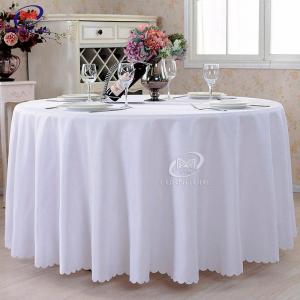 Quality 60 Inch Polyester Round Table Cloth Cover For Dining Table for sale