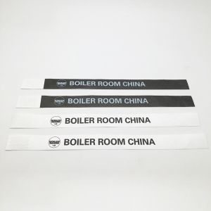 Custom Logo Sequential Numbering Tyvek Wristbands Swimming Pool Waterproof Ink