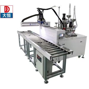Quality Automatic Feeding Way Vacuum Chamber Dispensing Potting Machine for precision Potting for sale