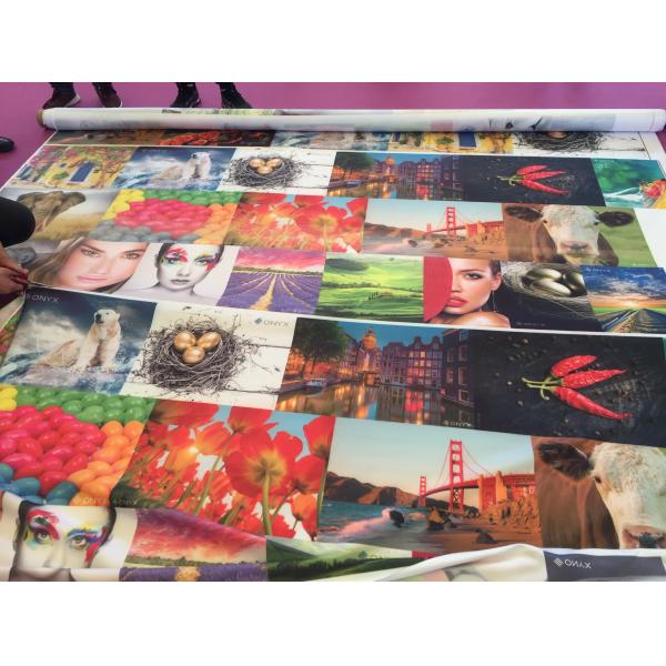 Buy 100% Polyster Digital Printing Fabric Tatting Weave Sublimation Coating at wholesale prices