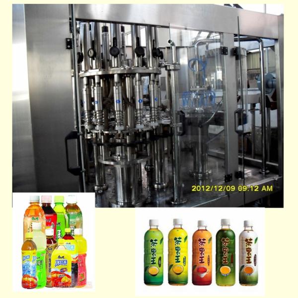 Fully Automatic Tea Hot Filling Machine / Packaging Machine 6000BPH 500ml