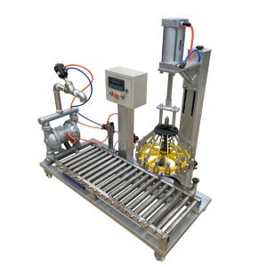 Good price liquid weighing paint packing filling machine