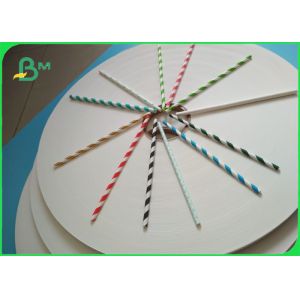 60 / 120 GSM Plastic & Dye Free Solid White MG Kraft Paper For Paper Straws