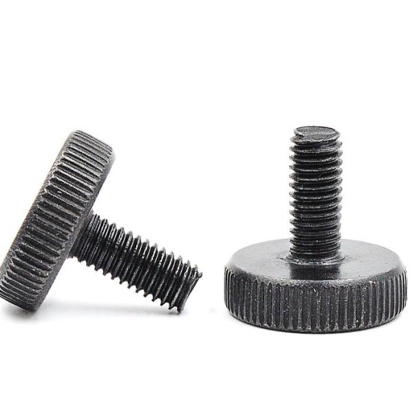 Black M10 M16 Carbon steel Thumb Screw Class8. 8 Grade 8.8 Iron Spade Head Thumb Screw