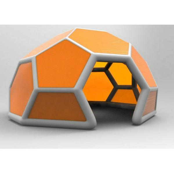 Outdoor Orange Inflatable Party Tent Blow Up Event Advertising Tent