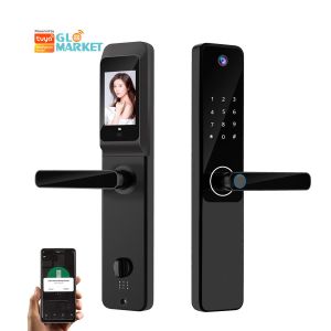 Glomarket Tuya Wifi Fingerprint Digital Password Intelligent Door Lock Remote Control Lock Smart With Camera