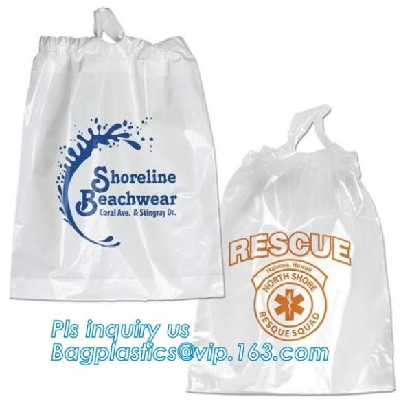 Buy Biodegradable Hotel packaging clothes for laundry plastic bag Customized Poly Plastic Drawstring customed Hotel Plastic at wholesale prices