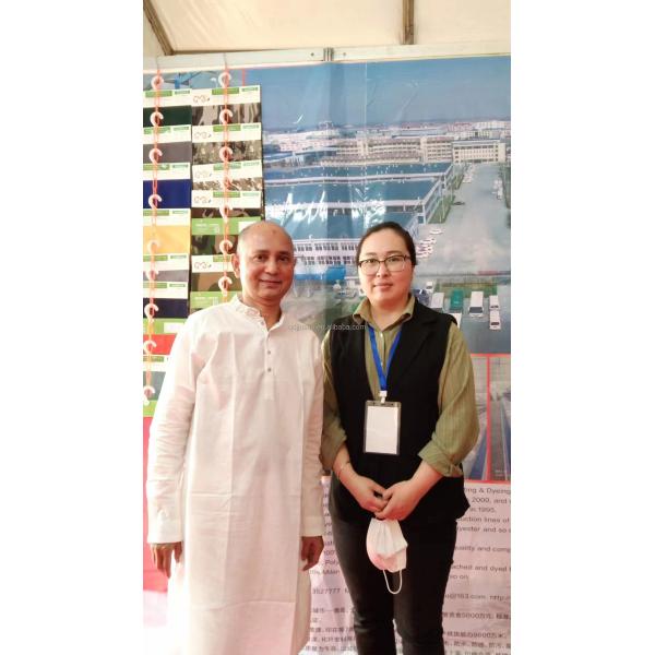 Workwear Woven Ring Spun Poly Cotton Rib Stop with Spandex Fabric in Customized Color