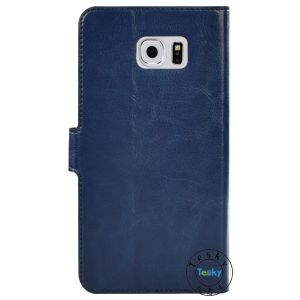 Slim folio leather mobile phone wallet case For Samsung galaxy note5