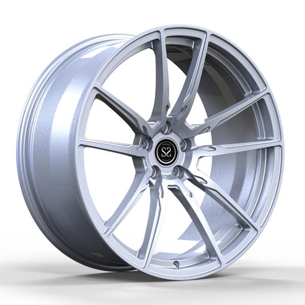 Matt Silver Forged Monoblock Rims 5x112 21x9.5j Bronze Stain