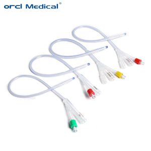 Disposable Urinary Catheter 2-way/3-way Silicone Coated Catheter Medical Latex