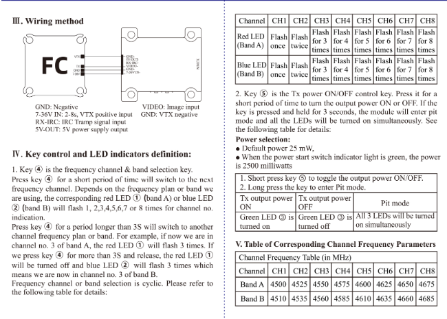 4.5GHz 2.5W Long Range FPV VTX Video Transmitter and Receiver with 20km Range and 16 Channels
