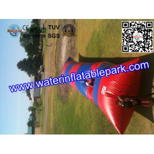 Kids Inflatable Water Blob With Outdoor Pool , Funny Inflatable Water Games