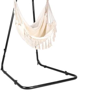 Qingdao Port Adjustable Modern Curved Hammock Chair Swing Stand for Indoor and