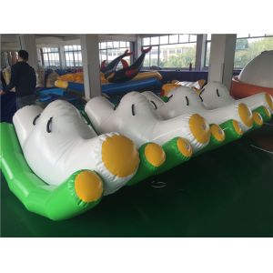 3*2*1.5m Green Inflatable Seesaw / Blow Up Toys For Pool In Hot Summer