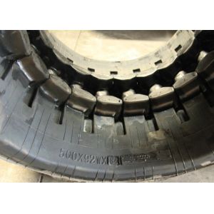 Black 500mm Wide Rubber Crawler Tracks For Hitachi EX120