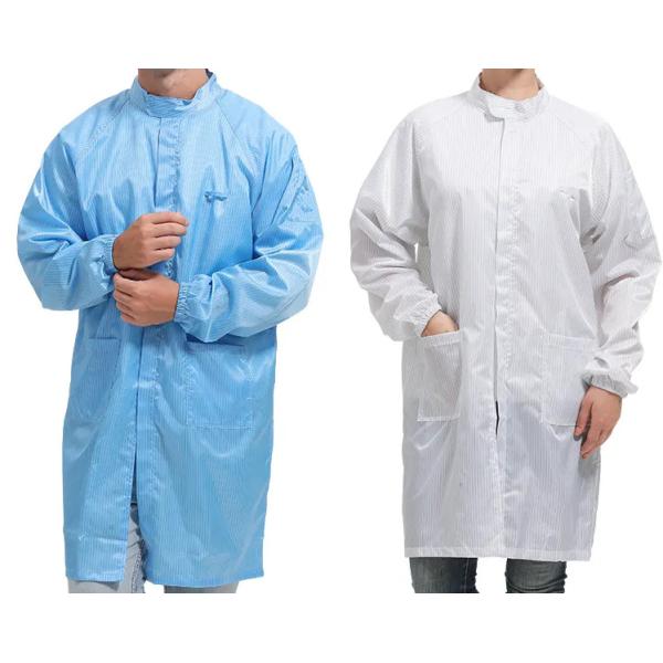 Antistatic Coverall ESD Smock Garment Dust Proof Reusable ESD Clothes Jumpsuit Workwear Jacket