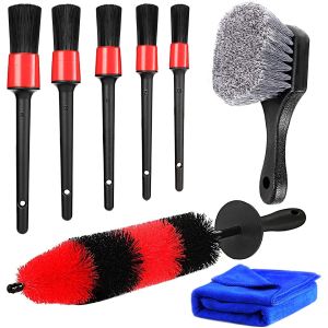 PP Car Cleaning Brush Kit Include 5 Car Detailing Brushes