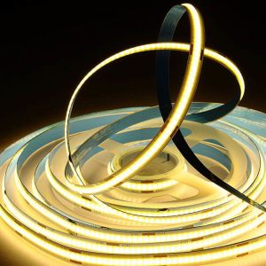 NO Dimmer Support LED COB Strip 24V 12V 5m Roll for Lighting Solutions