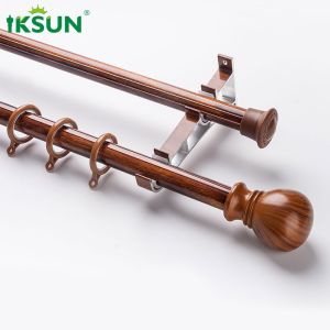Aluminium 6063 T5 Decorative Double Curtain Rods For Decoration