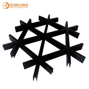 Suspension Open Cell Aluminium Metal False Tee Grid Ceiling for Building