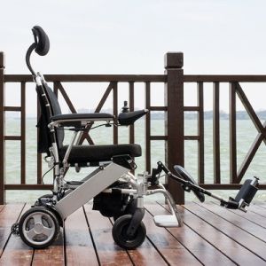 Portable Lightweight Motorized Folding Wheelchair With Patented Design