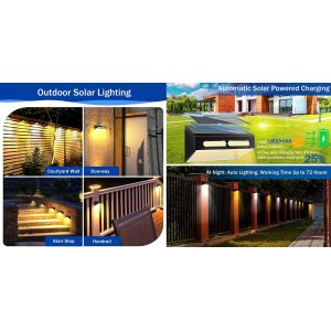 High Brightness Solar Garden Lights Constant Bright For Fence Wall Decorative