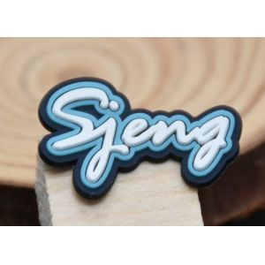 Printed 3 Colour Logo Silicone Heat Transfer Labels For Clothing