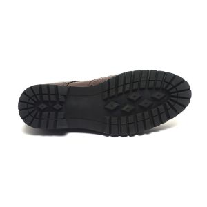 Anti Skid Dark Brown Lace Up Mens Leather Dress Shoes