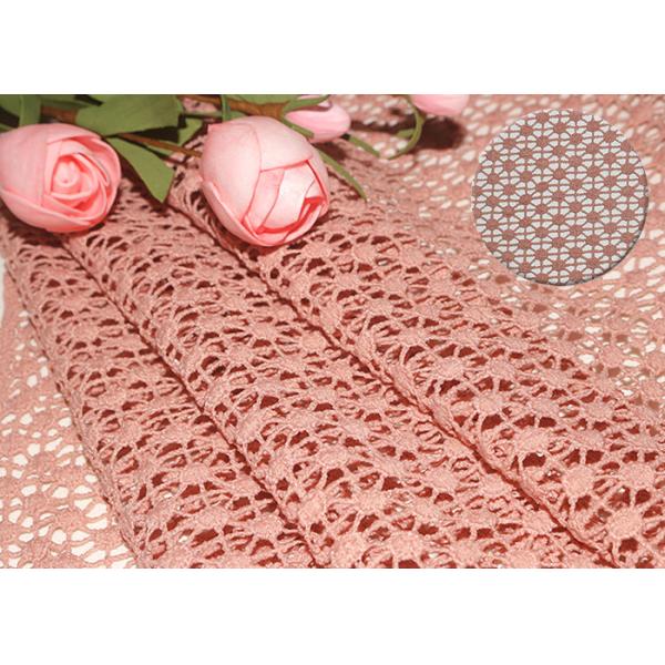 Buy 47 Inches Guipure French Venise Lace Fabric / Embroidered Dress Fabric By Azo Free at wholesale prices