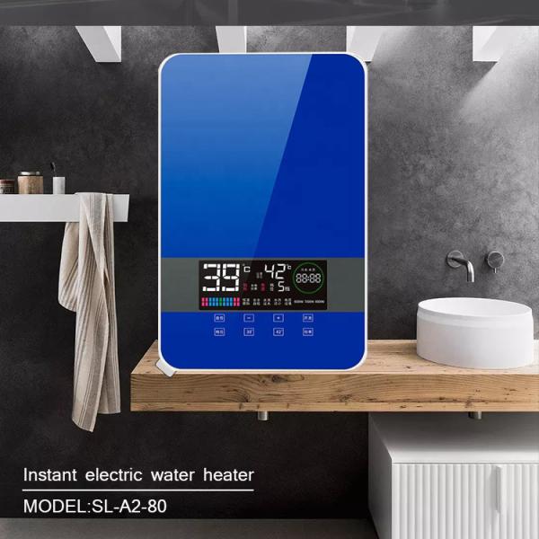 Most Popular Instant Electric Heating Water Boiler Shower Water Heater for Bathroom Ce Stainless Steel Touch Button Wall Mounted