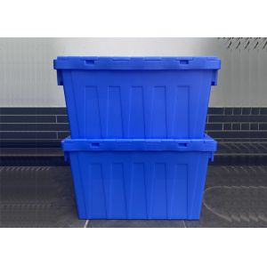 Customization Hinging Plastic Attached Lid Containers 560*380*330mm