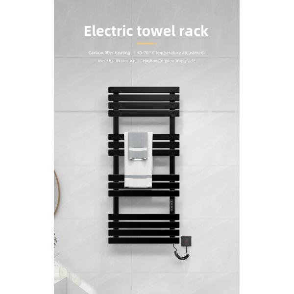 Carbon Steel Bathroom Electric Heated Towel Rail with Towel Heaters and Heating Element