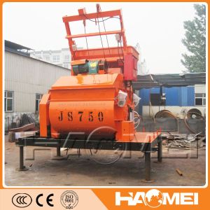 JS750 twin shaft concrete mixer