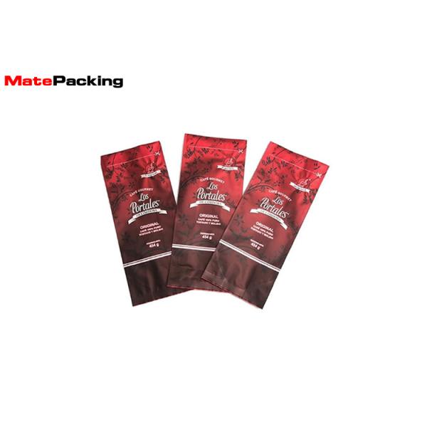 Buy Food Grade Box Pouch Coffee Bag Custom Printed Plastic Aluminum Foil Side Gusset With Valve at wholesale prices