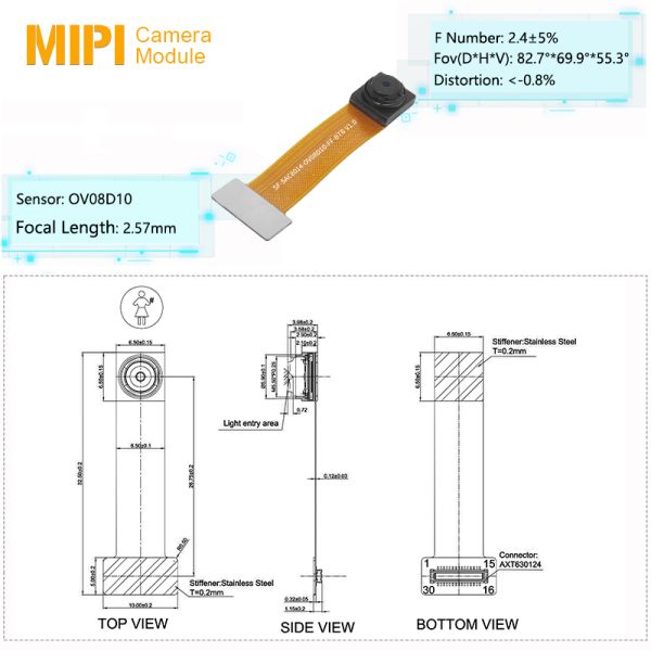OV08D10 12MP Camera Module