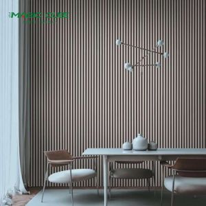 Hot selling Free Samples Akupanel 2400X600 Mm 3d Wood Up Slats for Wall Decor