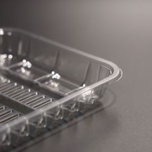 Disposable Plastic PET Plate Takeaway Convenient Food Container