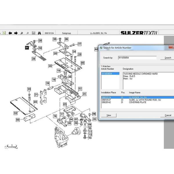 Rigid Construction Projectile Loom Parts , Sulzer Loom Parts Tucking Needle Su Fa
