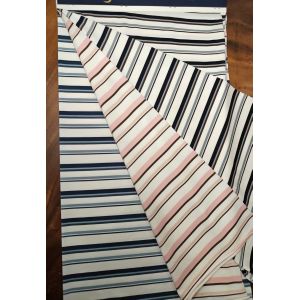 Healthy And soft And Comfortable Textured Striped Knit Fabric For loungewear